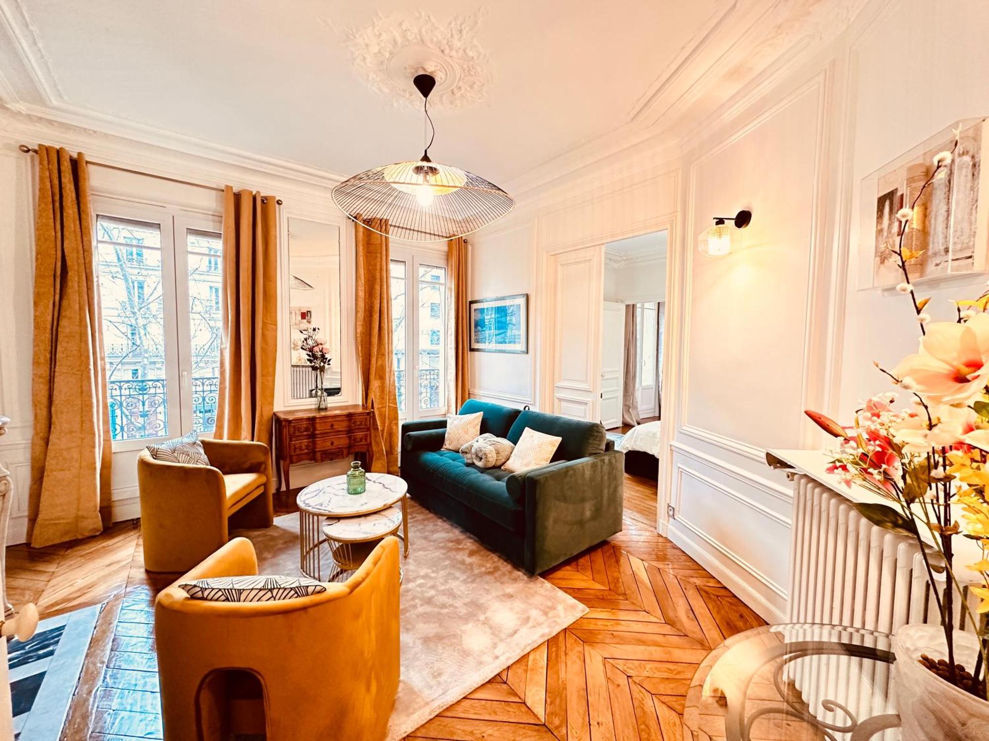 Charming 4-Room Flat Near Eiffel Tower-8People-2 Bedrooms París Exterior foto
